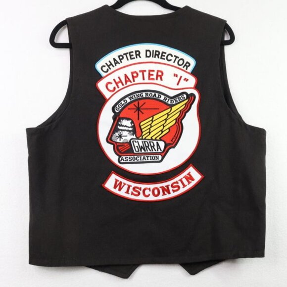 GWRRA Gold Wing Road Riders Association Vest Wisconsin Chapter Motorcycle Club - Picture 6 of 7